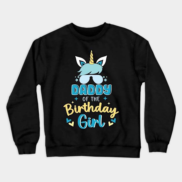 Brother Of The Birthday Girls Unicorn funny Gift For Women Men Father day Crewneck Sweatshirt by Los San Der